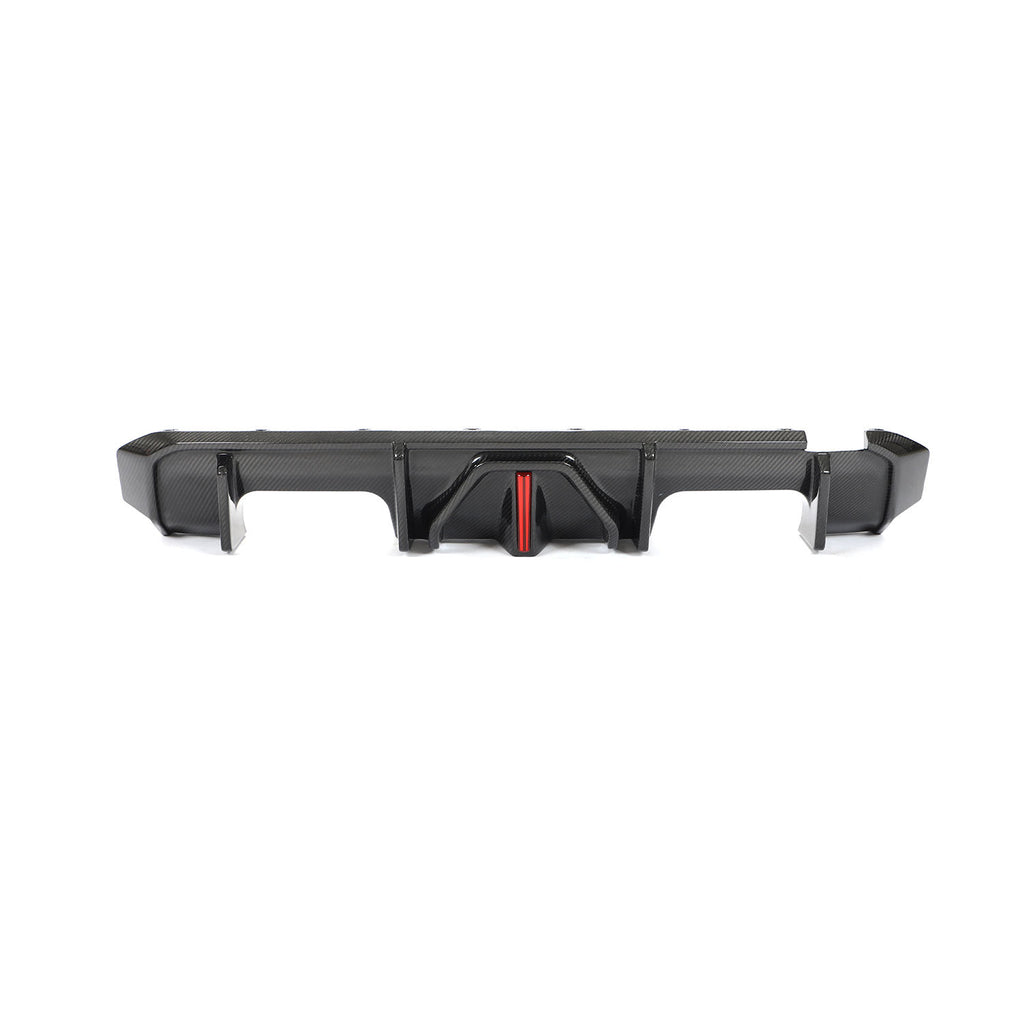 Difusor trasero en fibra de carbono con luz de freno incluida para bmw G80/G81/G82/G83
