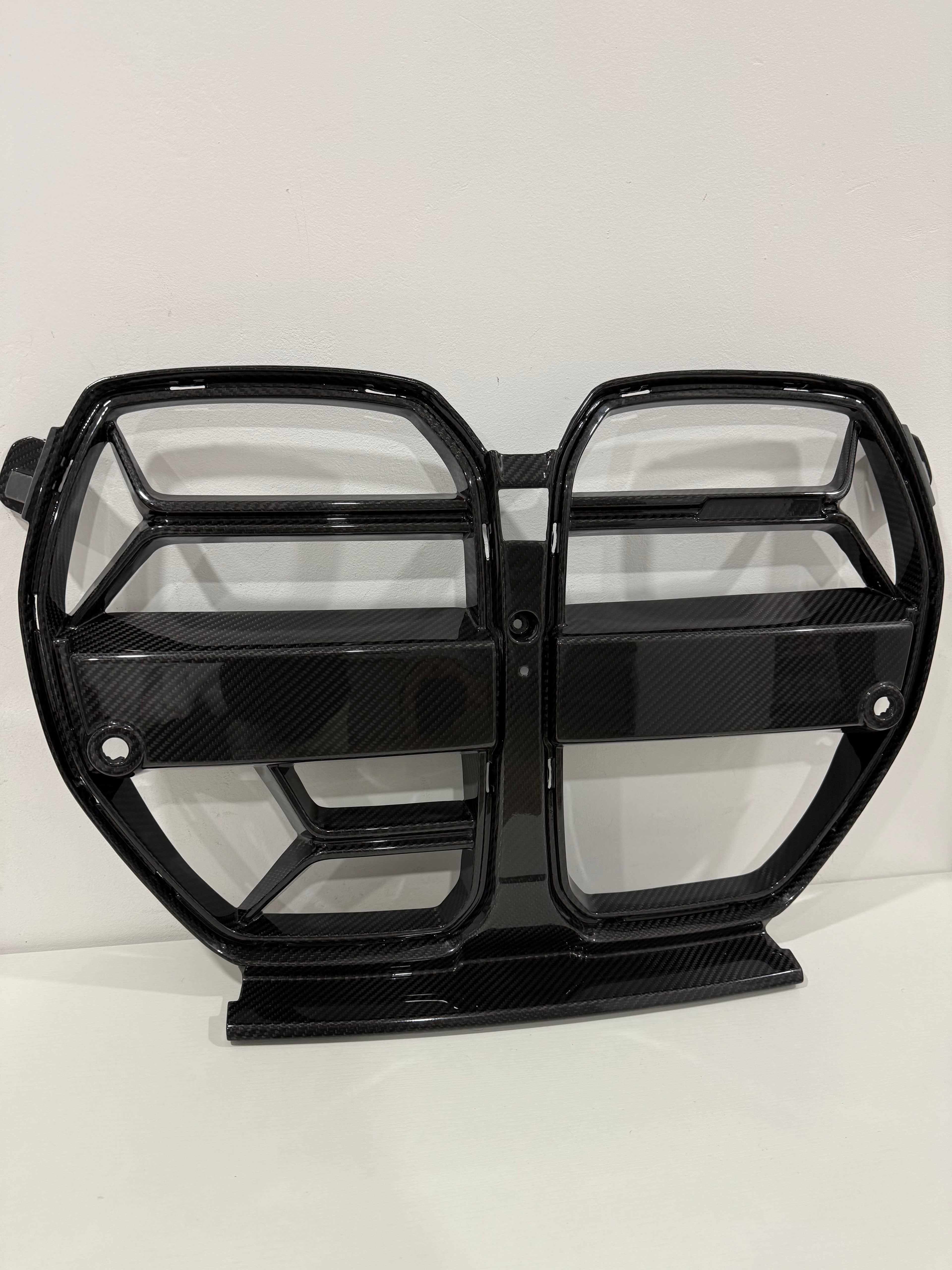 Parrilla delantera en fibra de carbono estilo cs para bmw G80/G81/G82/G83