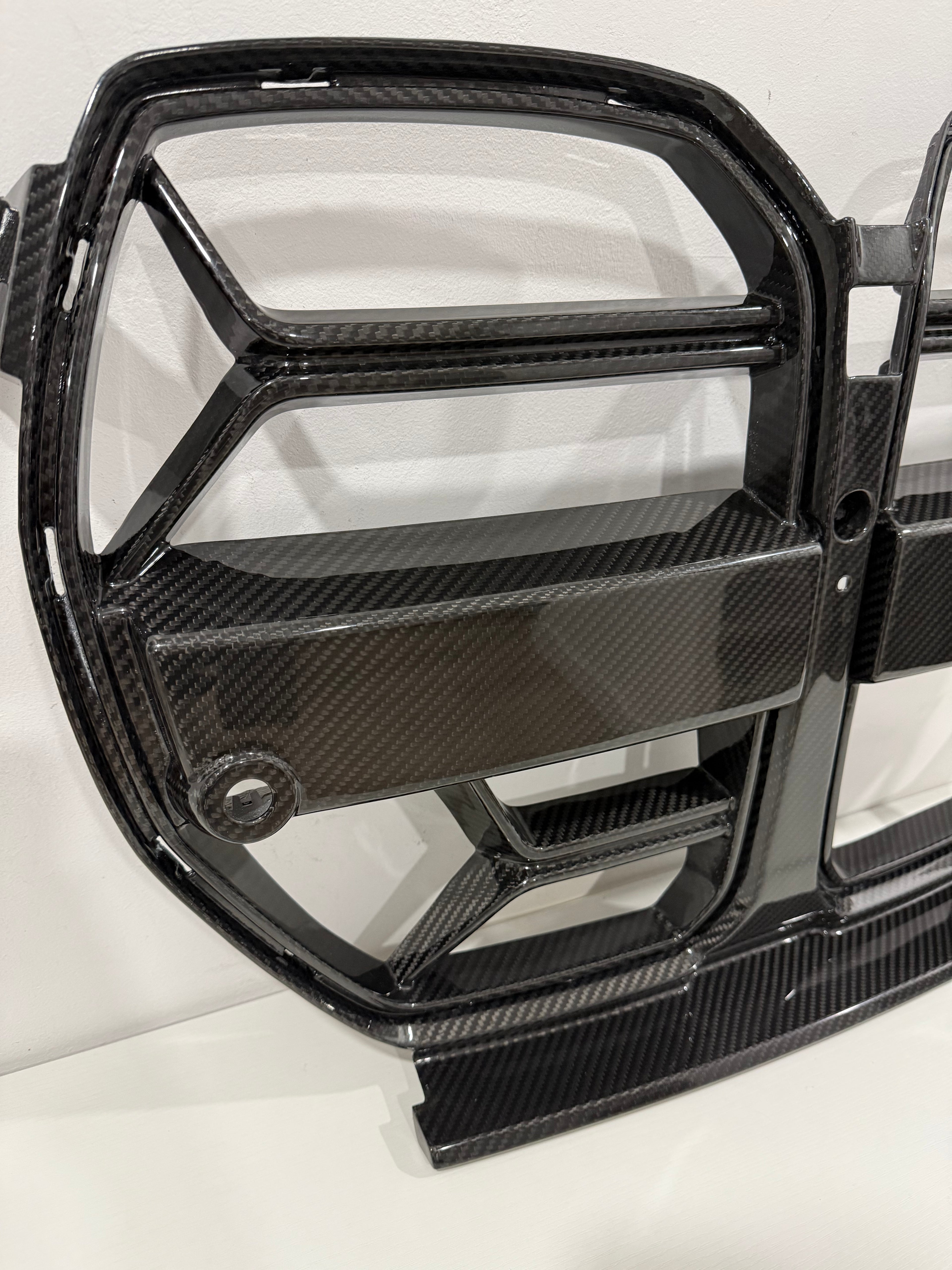 Parrilla delantera en fibra de carbono estilo cs para bmw G80/G81/G82/G83