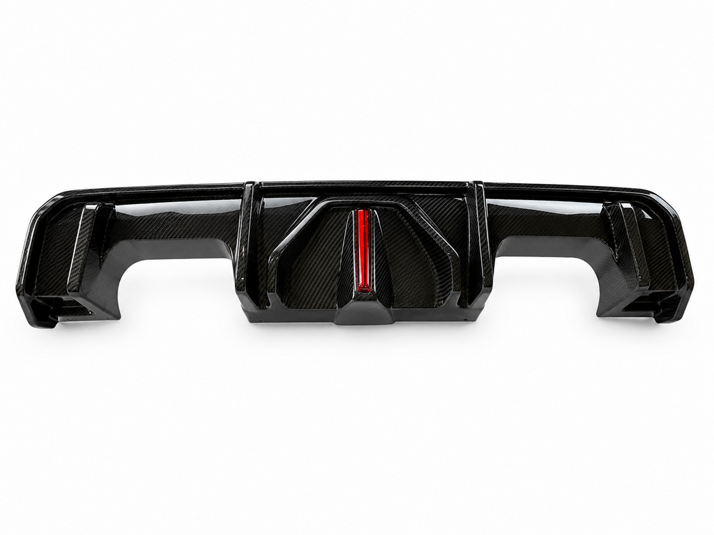 Difusor trasero en fibra de carbono con luz de freno incluida para bmw G80/G81/G82/G83