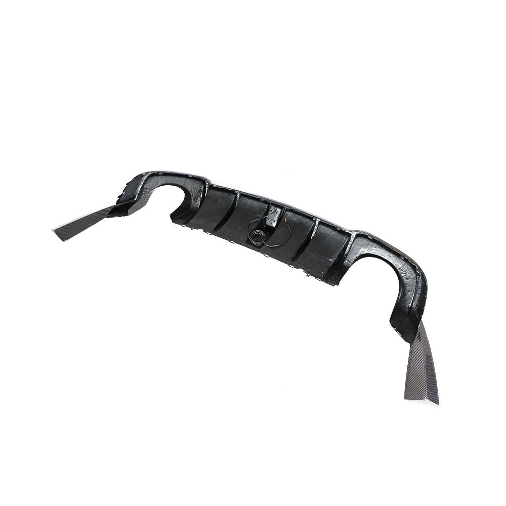 Difusor trasero en fibra de carbono con luz estilo F1 para Audi RS3 8V 2017-2019 (hatchback y sedan)
