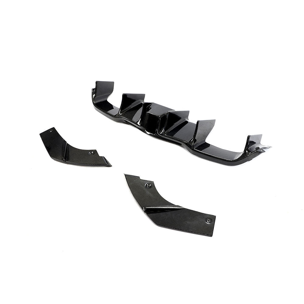 Difusor trasero en fibra de carbono con luz F1 para bmw f87 2016-2019