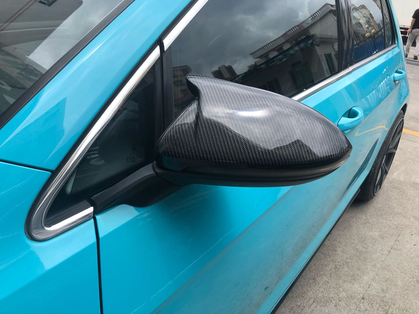 Carcasa retrovisor en fibra de carbono para VW Golf MK7 MK7,5