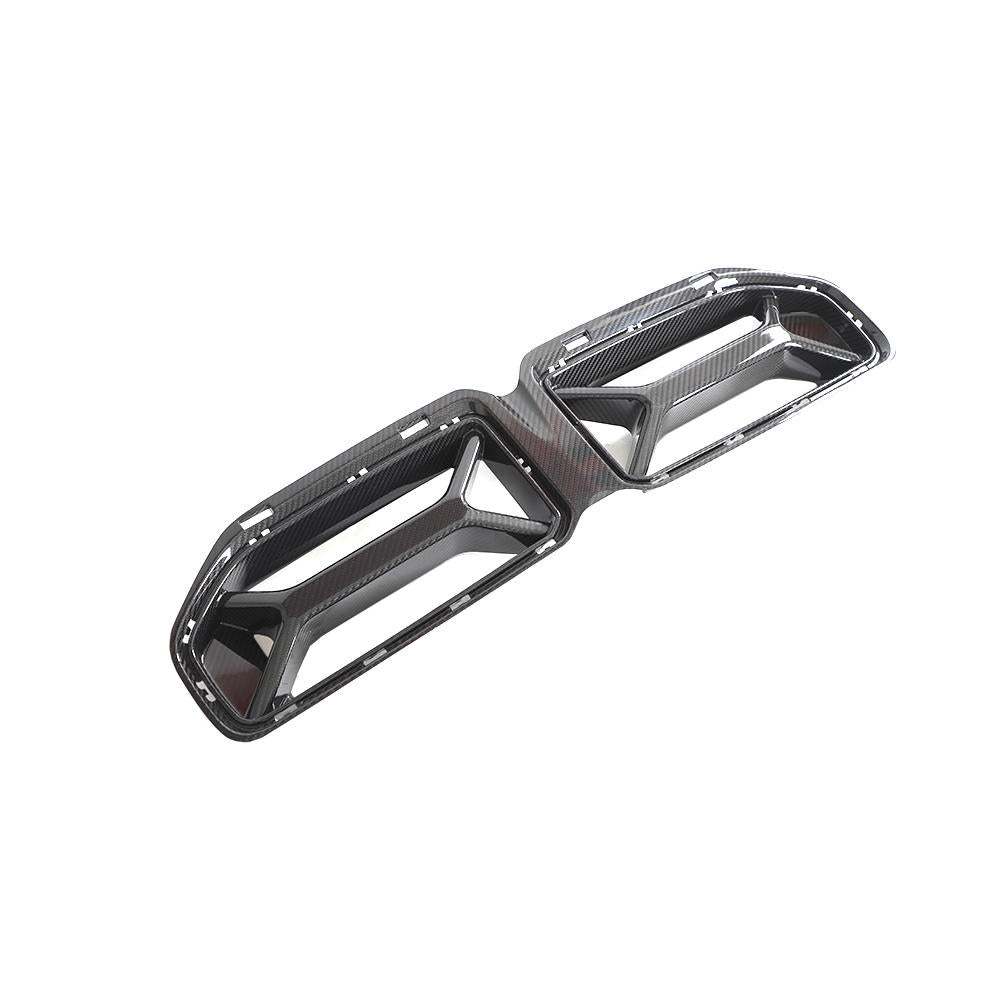 Rejillas de riñón delanteras en fibra de carbono para BMW G87 +2023