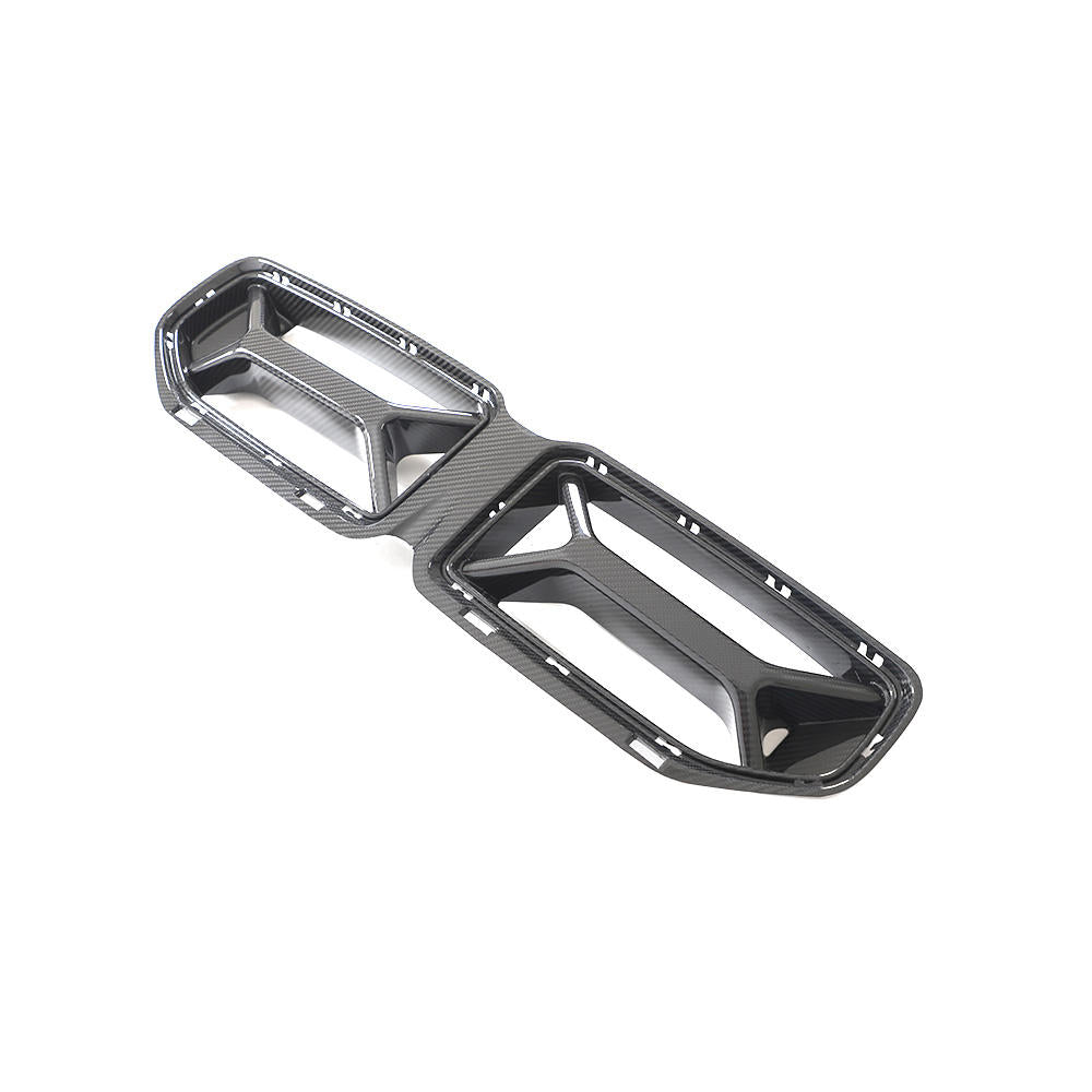 Rejillas de riñón delanteras en fibra de carbono para BMW G87 +2023