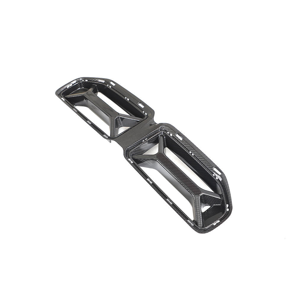 Rejillas de riñón delanteras en fibra de carbono para BMW G87 +2023